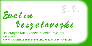 evelin veszelovszki business card